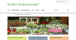 Desktop Screenshot of isabeldebloemenwinkel.nl